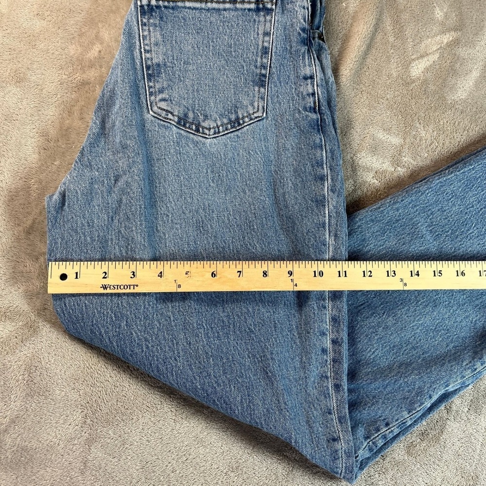 Abercrombie & Fitch The 90s Straight Jeans Women 27/4R Blue Curve Love Mom Jeans - Picture 8 of 9